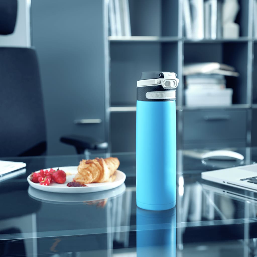 Leifheit Thermos Flip 600 ml Blu Acqua cod 9584