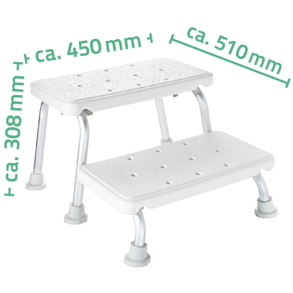 RIDDER Scaletta a Due Gradini Bianca 150 kg A0102001