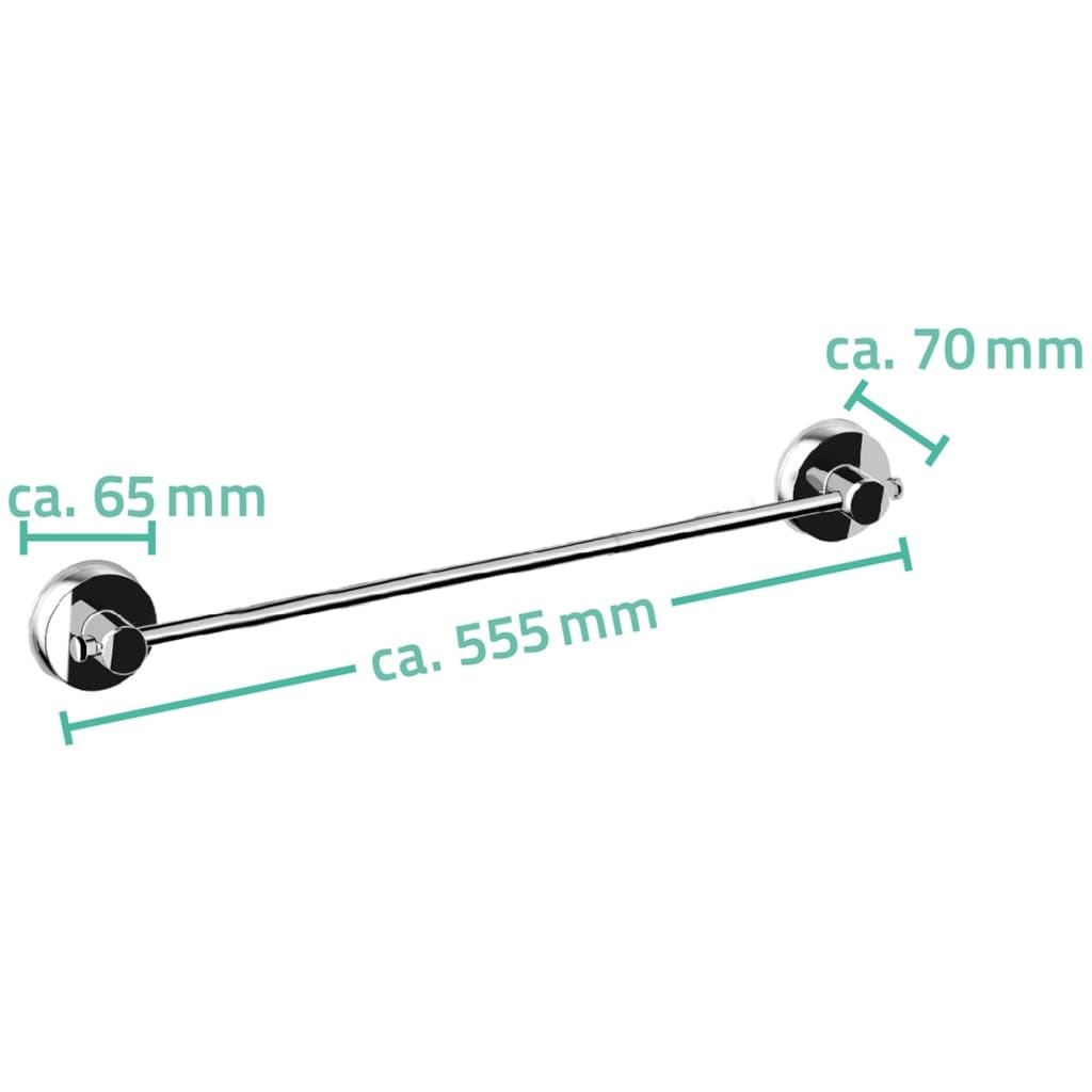 RIDDER Portasciugamano 55,5x7x6,5 cm Cromato 12120000