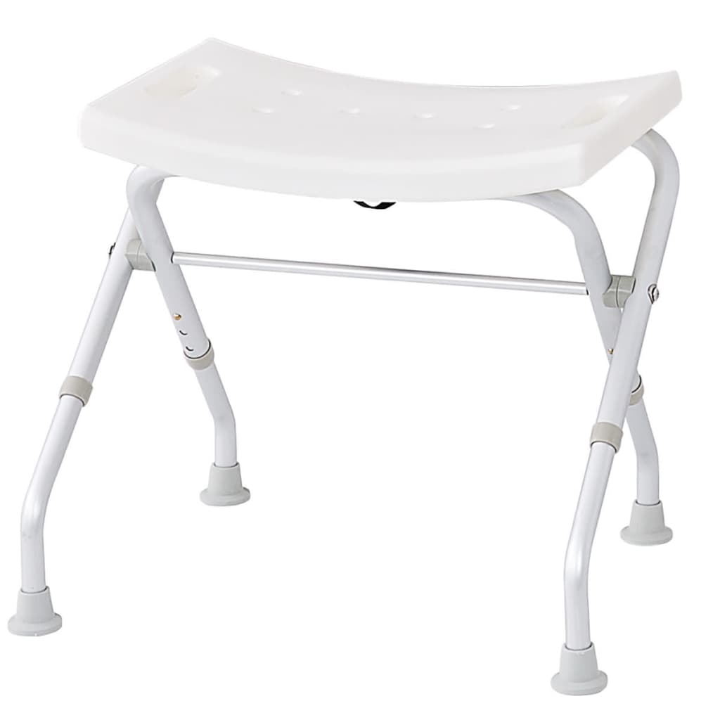 RIDDER Sgabello da Bagno Pieghevole 110 kg Bianco A0050301