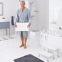 RIDDER Sgabello da Bagno Pieghevole 110 kg Bianco A0050301