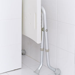 RIDDER Sgabello da Bagno Pieghevole 110 kg Bianco A0050301