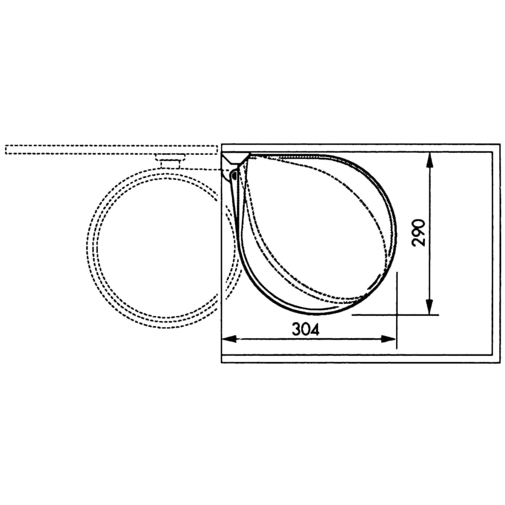 Hailo Pattumiera da Dispensa Compact-Box Taglia M 15 L Bianca 3555-001 415440