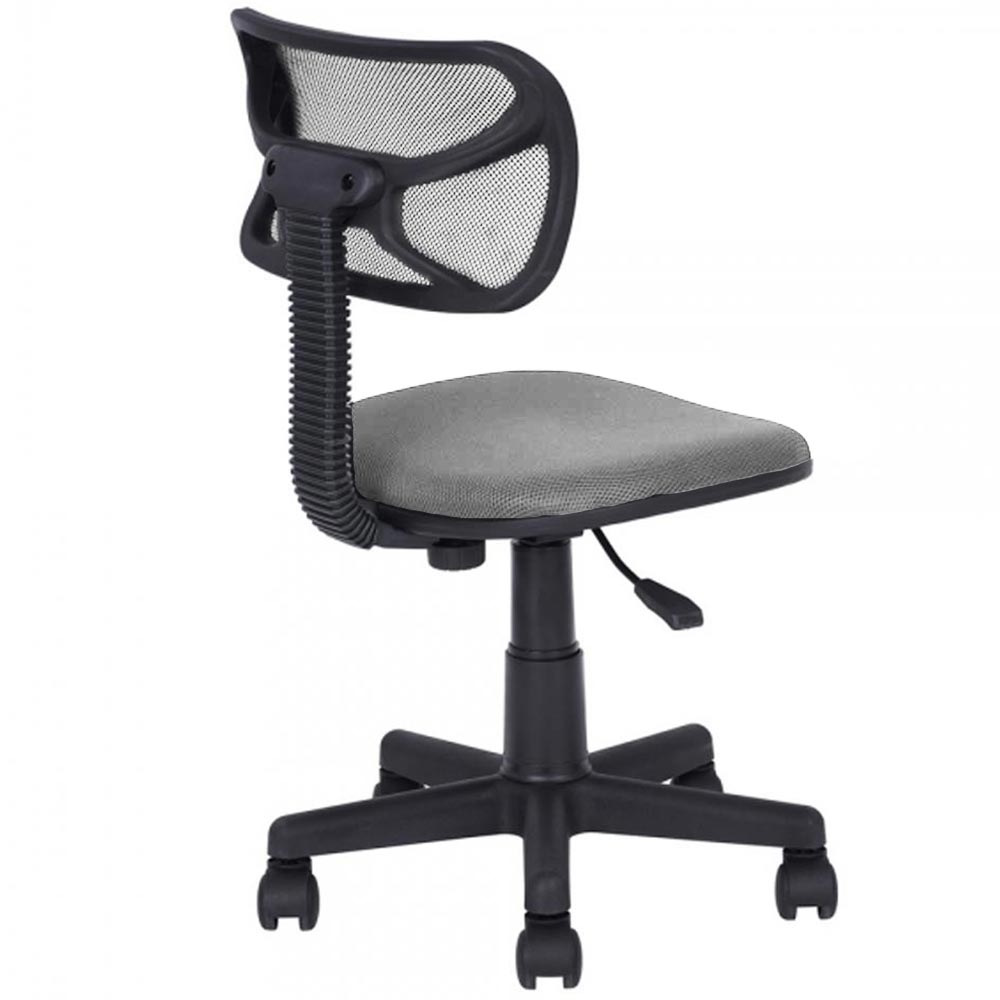 Sedia Girevole 5 Ruote Ufficio Cameretta Scrivania Schienale Ergonomico Grigio