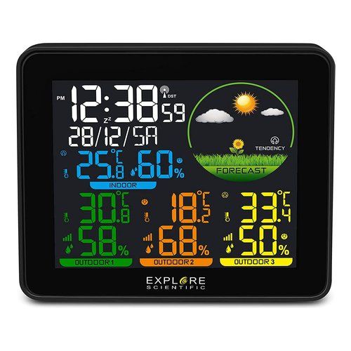 Stazione barometrica explore scientific wsh-4005c radio controllata ne - WSH4005C BLACK