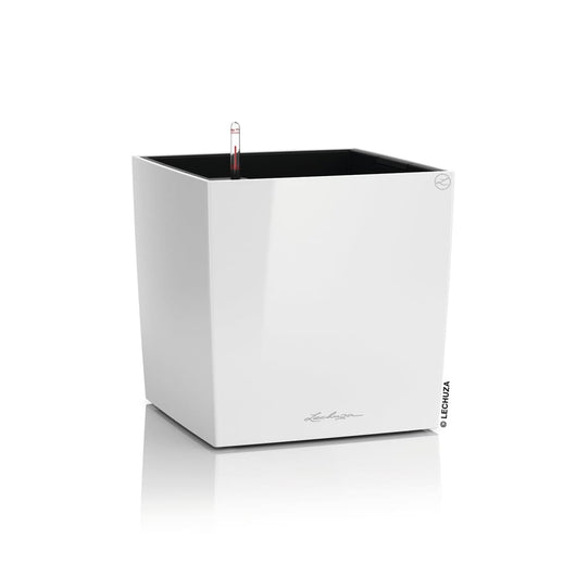 LECHUZA Fioriera CUBE 30 ALL-IN-ONE Bianco Lucido 442097