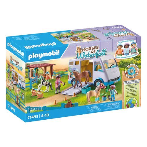 Trasporto cavalli e stalla playmobil 71493 horses of waterfall