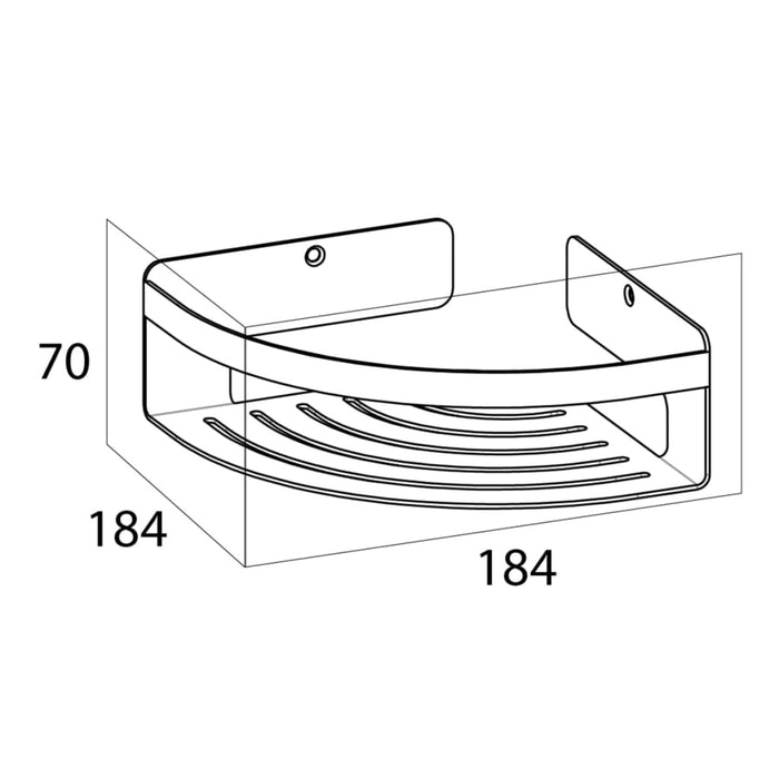 Tiger Mensola da Bagno Angolare Caddy Argentata 1400430946