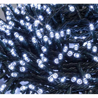 Serie Luci Natale 480 Led Bianco Ghiaccio Giochi Luce 26 mt Uso Esterno D1990