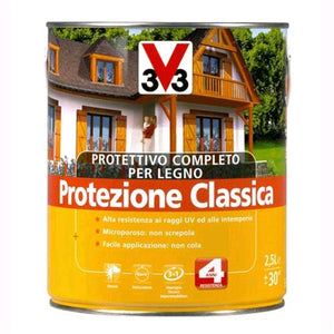 V33 Protettivo Completo Legno Protezione Classica Incolore 750 ML