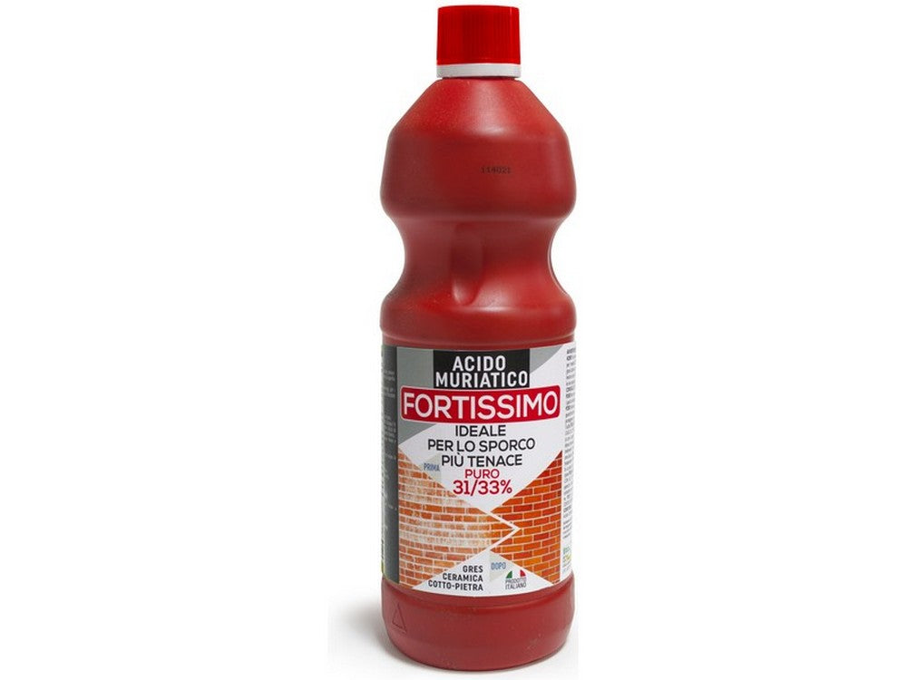 12pz acido cloridrico muriatico 33% lt. 1 cod:ferx.vit52187