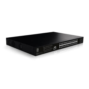 Levelone gep-2861 switch di rete gestito l2 gigabit ethernet (10/100/1000) supporto power over ethernet (poe) 1u nero