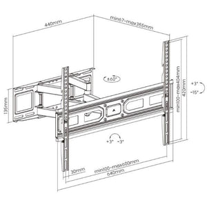 Equip 650337 supporto tv a parete 2,03 m (80") nero