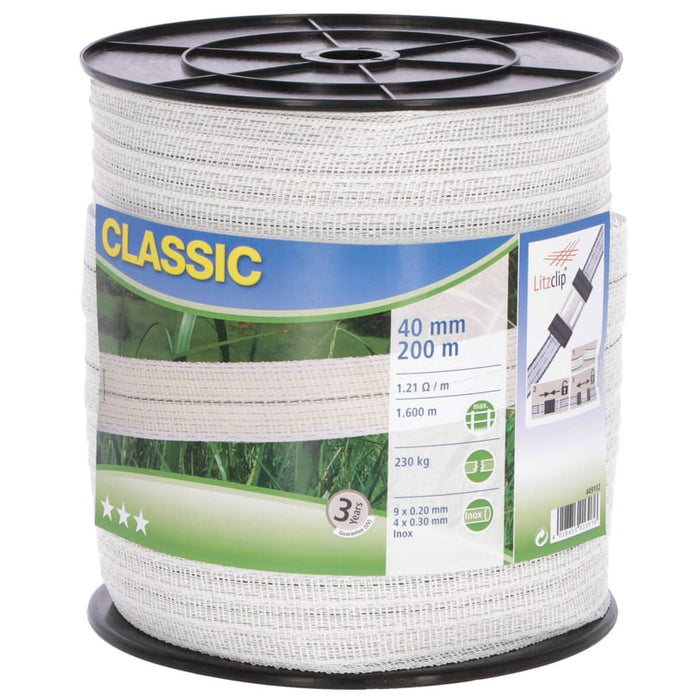 Neutral Corda per Recinto Elettrico Classic 200m 40mm Bianco 430976