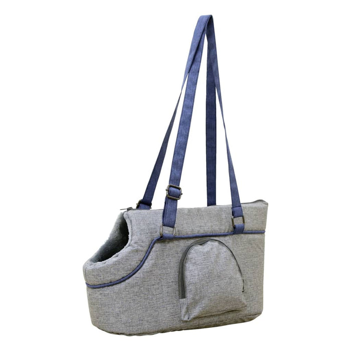 Kerbl Trasportino per Animali Domestici Marie 40x20x21 cm Grigio e Blu 445248