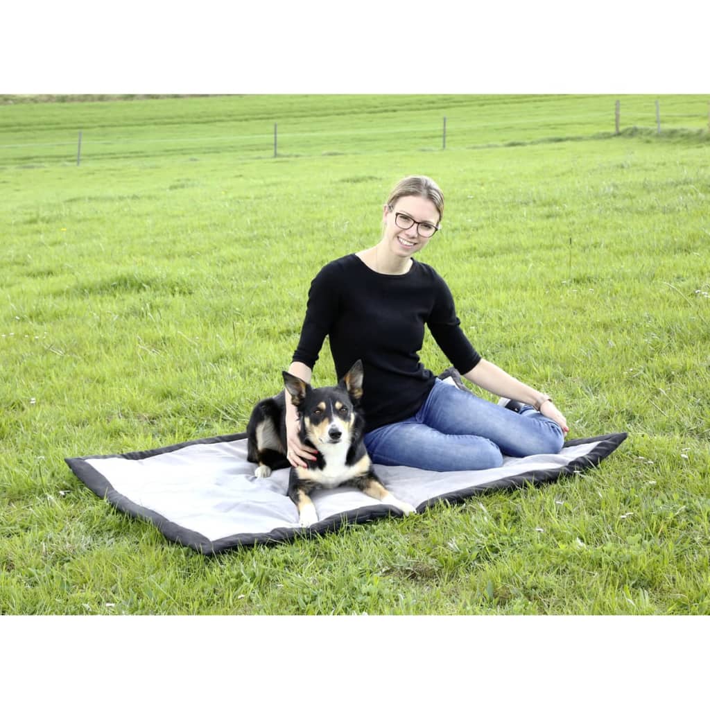 Kerbl Tappetino da Viaggio per Cani 140x100 cm Grigio e Nero 81265 415614