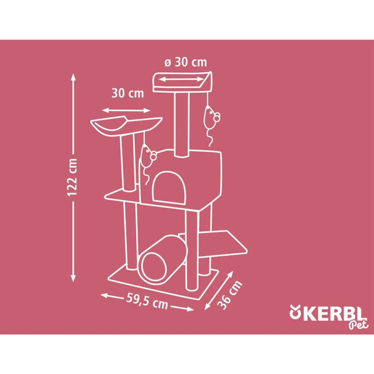 Kerbl Tiragraffi Safari Big 122 cm Marrone Scuro 442021