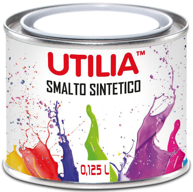 Utilia smalto sintetico ml.125 blu (6 pezzi) - Utilia