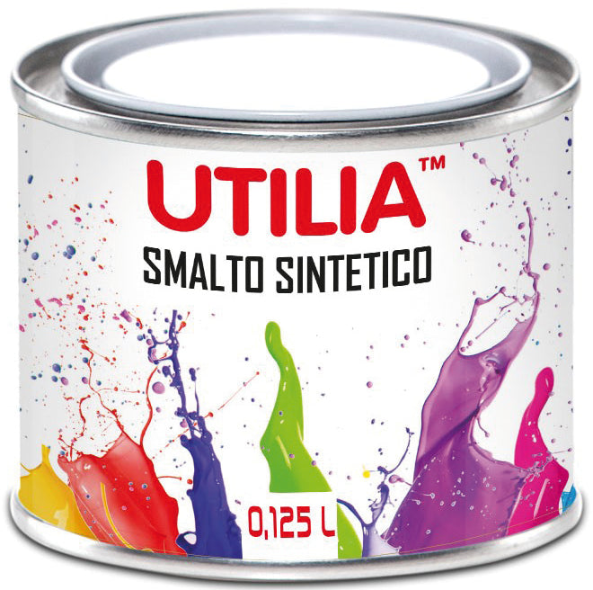 Utilia smalto sintetico ml.125 rosso (6 pezzi) - Utilia