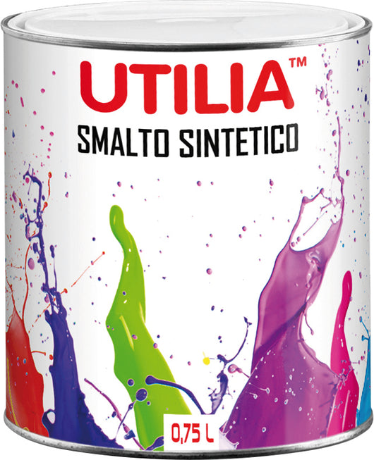 Utilia smalto sintetico ml.750 rosso (6 pezzi) - Utilia