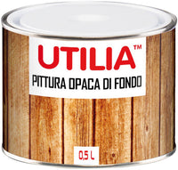 Utilia fondo bianco opaco per legno ml.500 (6 pezzi) - Utilia