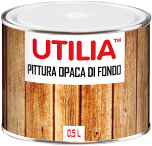 Utilia fondo bianco opaco per legno ml.500 (6 pezzi) - Utilia