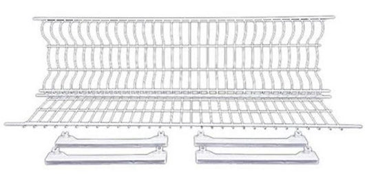 SCOLAPIATTI PLASTICATO C/SUPPORTI CM.76