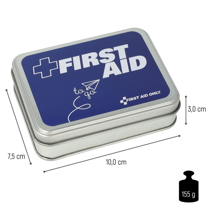 FIRST AID ONLY Set di Emergenza 22 pz To Go in Scatola in Metallo 444419