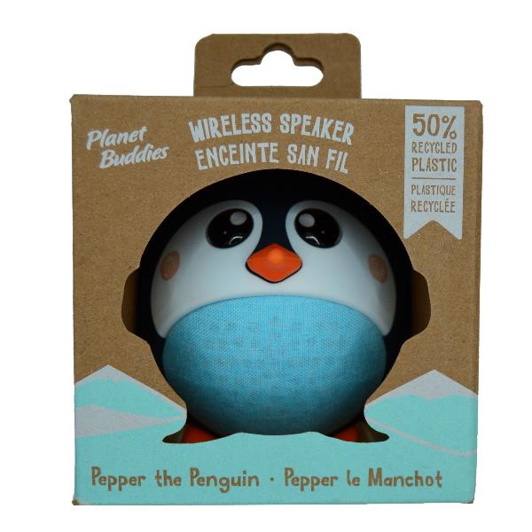 Speaker per bambini planet buddies pepper the penguin v2 recycled - 52431