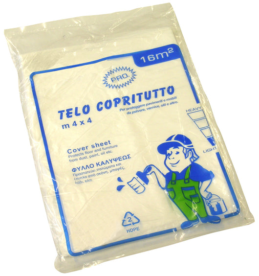 Telo copritutto pro gr. 100 mq. 16 (4x4) (100 pezzi) - 