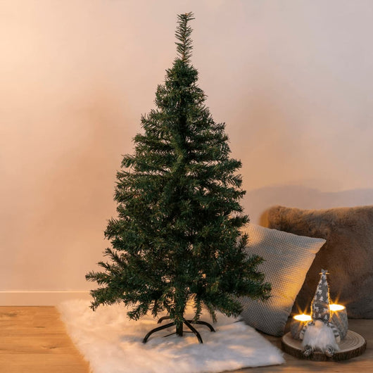 HI Albero di Natale con Supporto in Metallo Verde 120 cm 438380