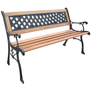 HI Panchina da Giardino 126 cm in Legno cod mxl 45616