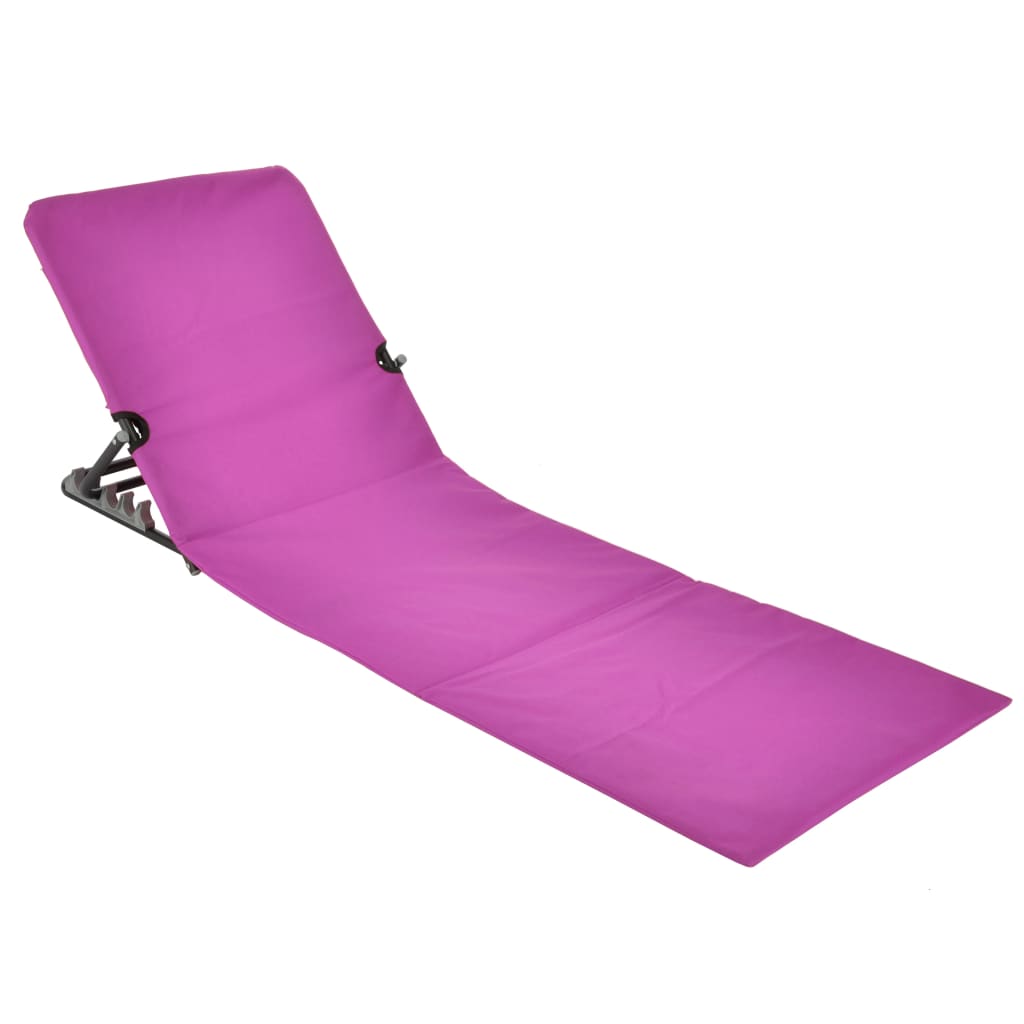 HI Sedia a Stuoia da Spiaggia Pieghevole PVC Rosa cod mxl 45518