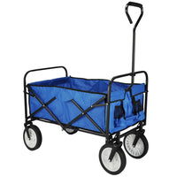 HI Carrello Pieghevole Blu 53,5x83x27 cm 435281