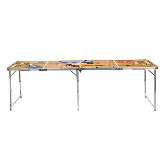 HI Tavolo Pieghevole Birra Pong 240x60x55 cm MDF e Alluminio 445592