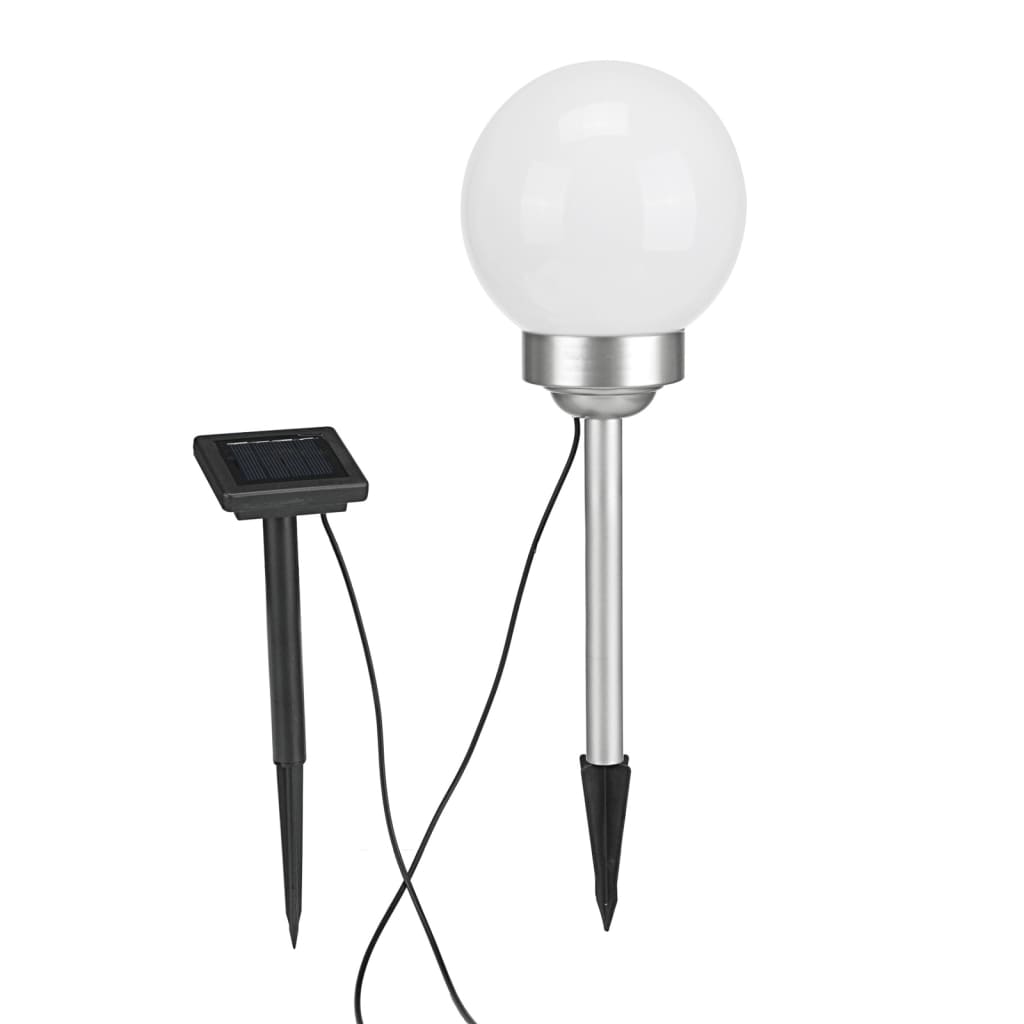 HI Lampada a Sfera Solare a LED da Giardino Rotante 25 cm