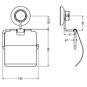 CORNAT Porta Carta Igienica 3in1 comfort Cromo 445827