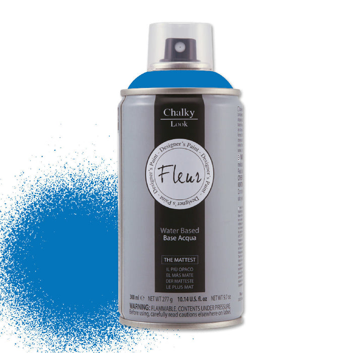 Fleur Chalky Look Spray Colore Opaco Gessoso Shabby per Legno Metallo Muro Colore: Primary Cyan