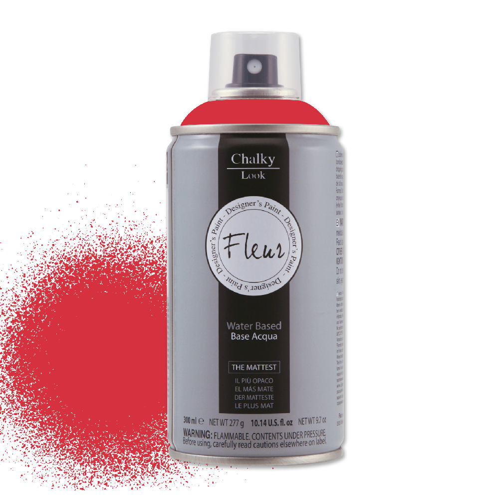 Fleur Chalky Look Spray Colore Opaco Gessoso Shabby per Legno Metallo Muro Colore: Tomato Red