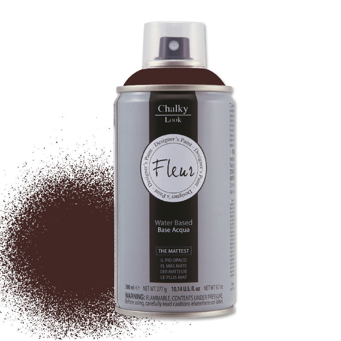 Fleur Chalky Look Spray Colore Opaco Gessoso Shabby per Legno Metallo Muro Colore: Burnt Umber