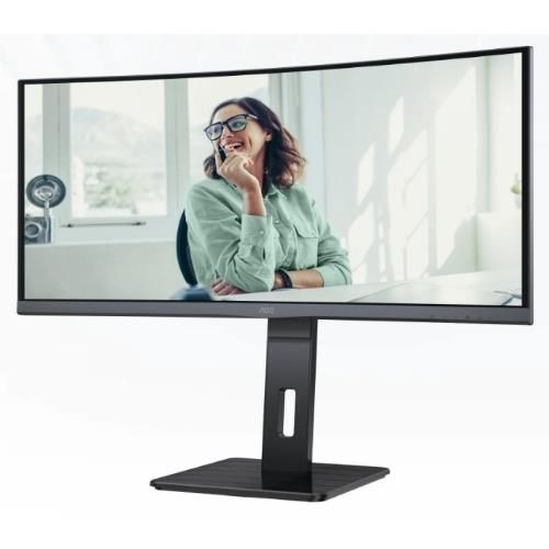 Aoc cu34p3cv monitor pc 86,4 cm (34") 3440 x 1440 pixel ultrawide quad hd led nero