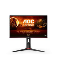 Aoc g2 q24g2a/bk led display 60,5 cm (23.8") 2560 x 1440 pixel quad hd lcd nero, rosso