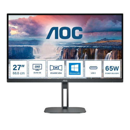 Aoc v5 q27v5n/bk monitor pc 68,6 cm (27") 2560 x 1440 pixel quad hd led nero