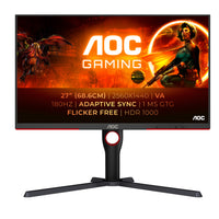 Aoc g3 q27g3xmn/bk monitor pc 68,6 cm (27") 2560 x 1440 pixel 2k ultra hd led nero