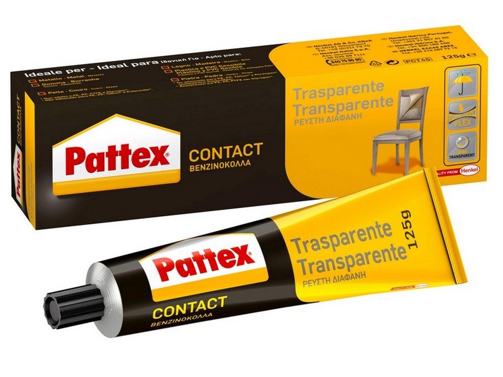 colla pattex contact adesivo trasparente gr. 125 vit48752