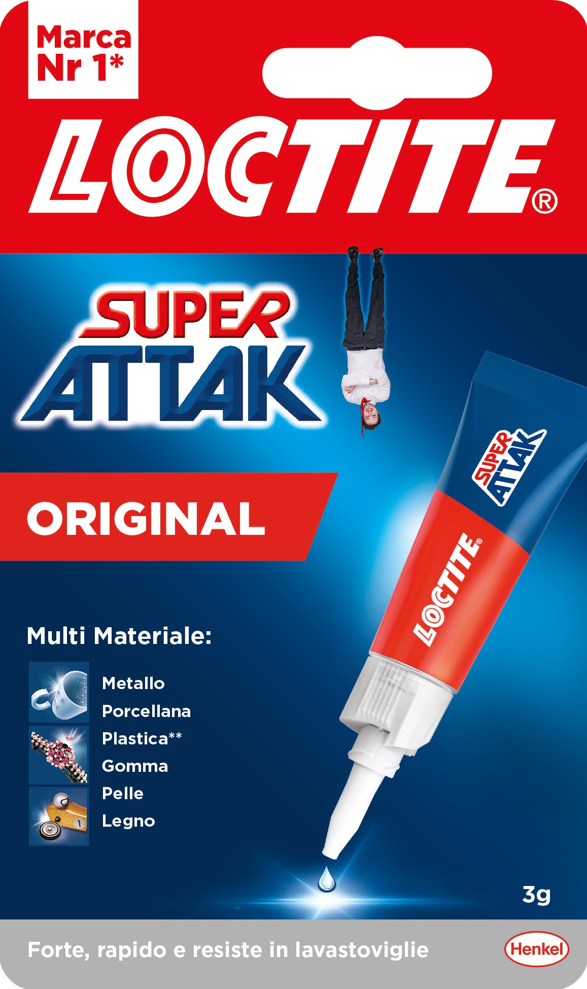 Henkel colla super attak  gr. 3 (24 pezzi) - Henkel