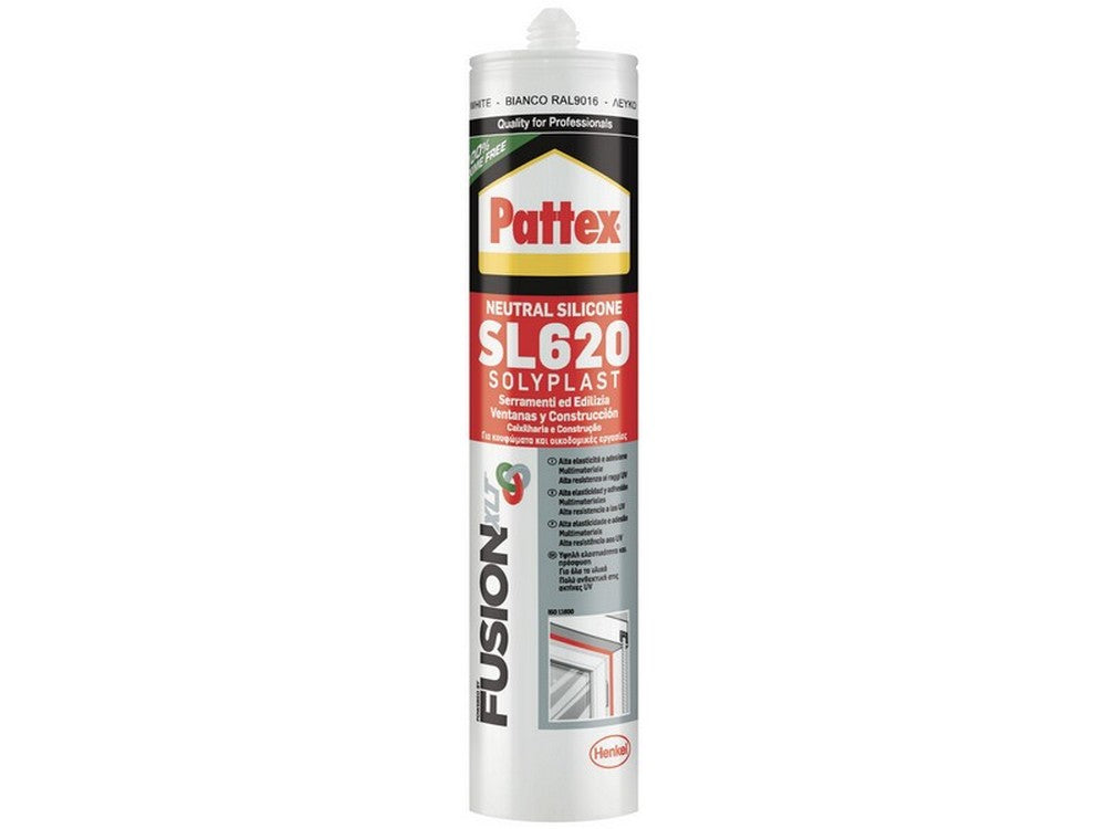 sigillante neutro serramenti ed edilizia pattex fusion sl620 ml. 300 - grigio ral 7011 vit51328