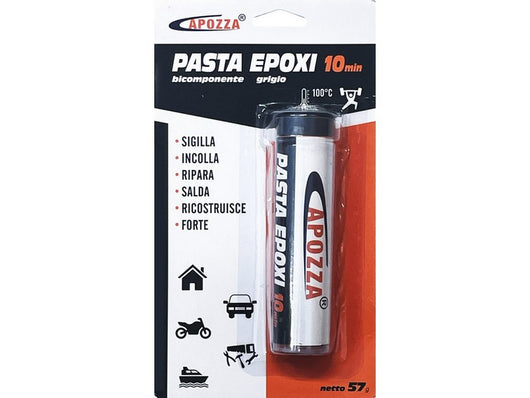 12pz pasta epossidica epoxi 10 min ml. 57 col. grigio vit53736