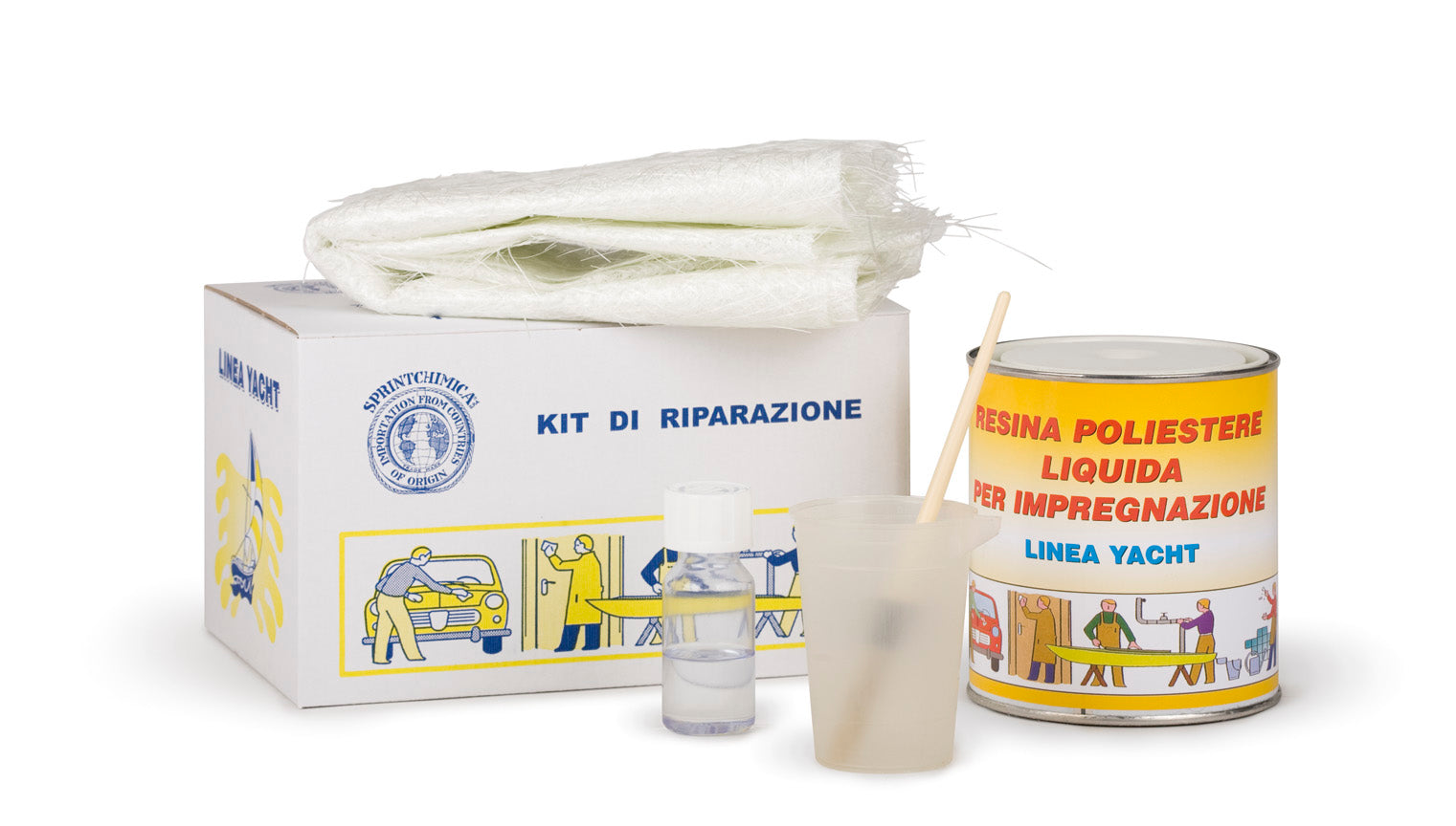 Kit vetroresina  ml. 750 - 