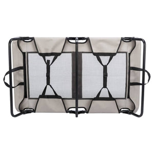 TRIXIE Lettino per Cani 79x19x50 cm Grigio e Nero 444002